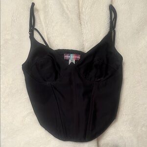 Urban Outfitters Black Bustier Top